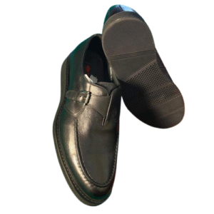 The Comfort Buckle Loafer (Black with Thick Sole)