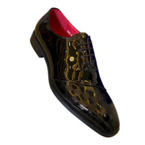The Embossed Patent Derby (Black with Micro-Texture)