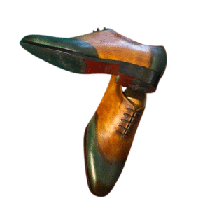 The Two-Tone Patina Oxford (Green & Brown)