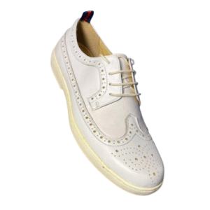 The Modern Wingtip Brogue (White Leather)